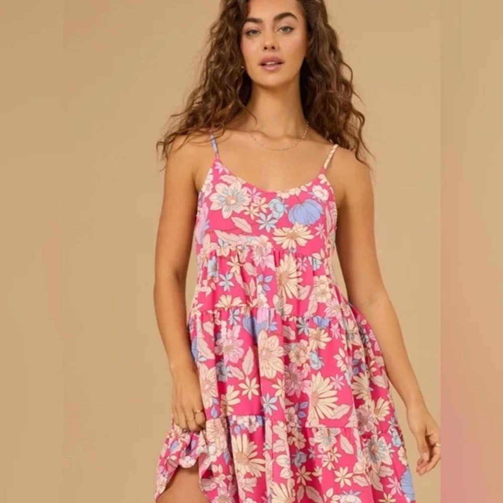 Altar’d State Floral Pink Sundress